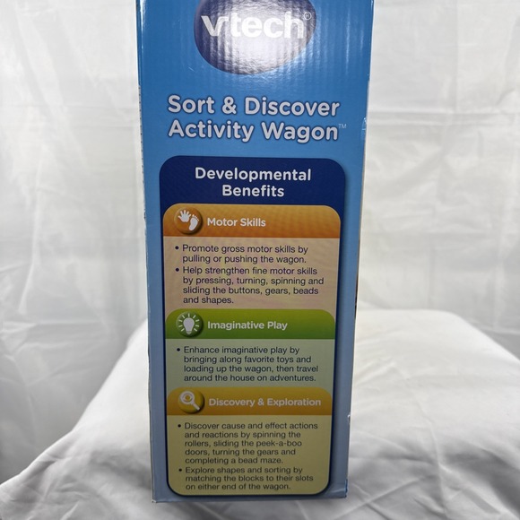 VTech Sort & Discover Activity Wagon with Accessories, Baby and Toddler Toys - Picture 4 of 5